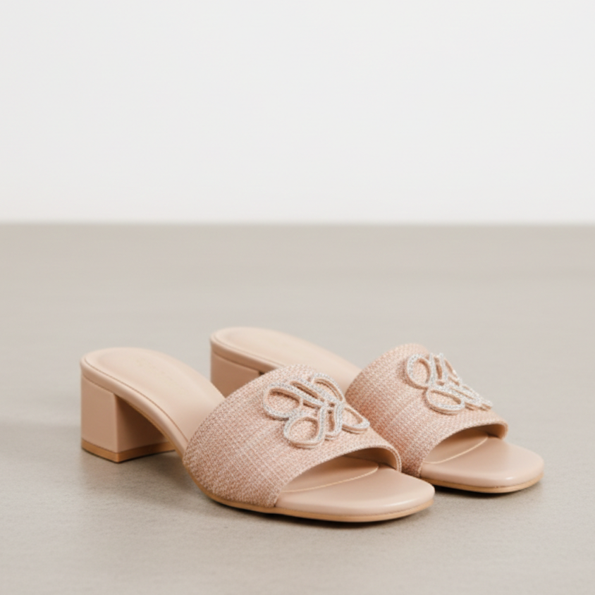 Sandale demi talon pour femme