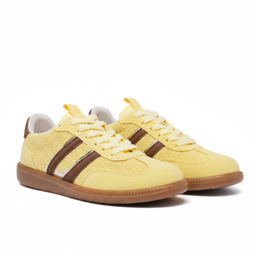 Baskets avec une semelle en gomme