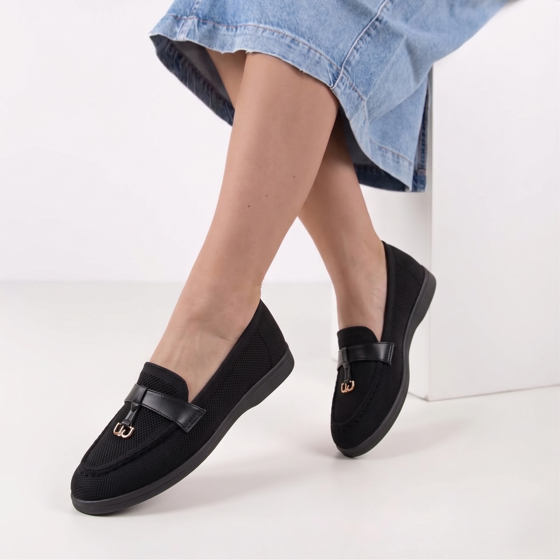 Mocassins caractérisée  souple sans lacets