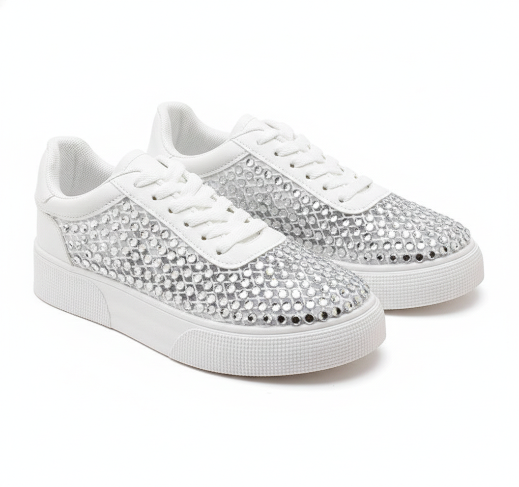 Baskets Plateformes à Cristaux – Éclat