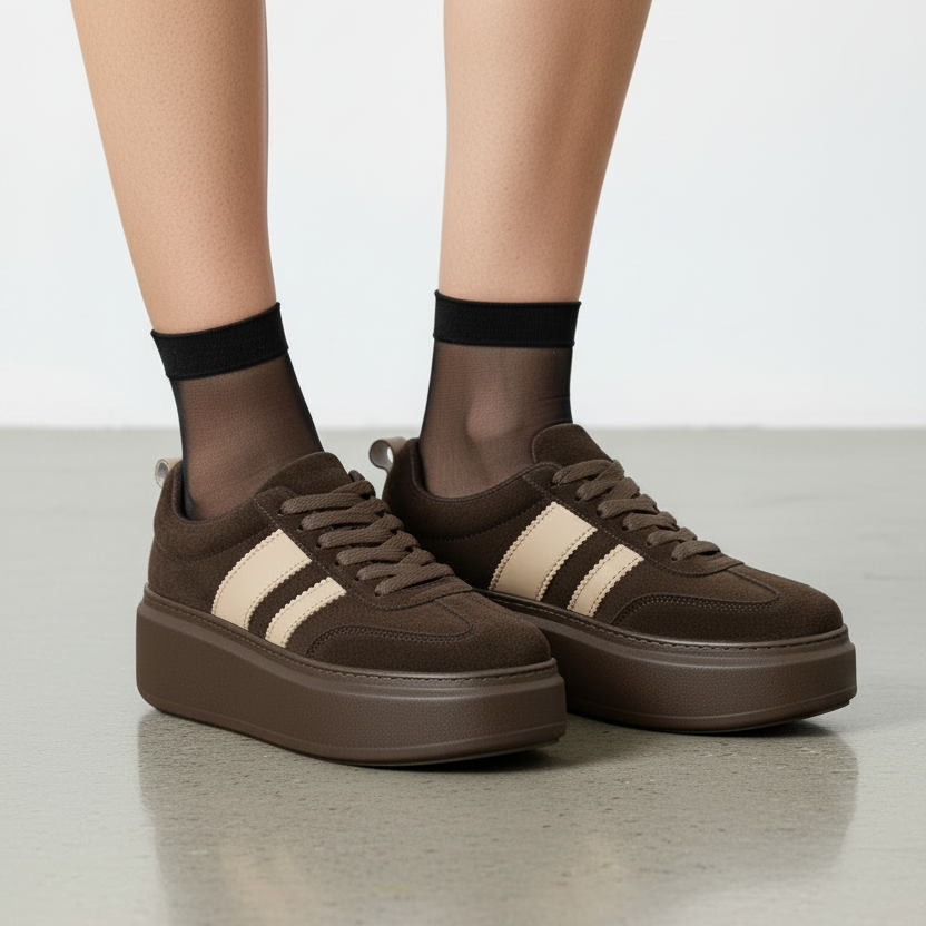 Baskets Compensées "Urban Suede"