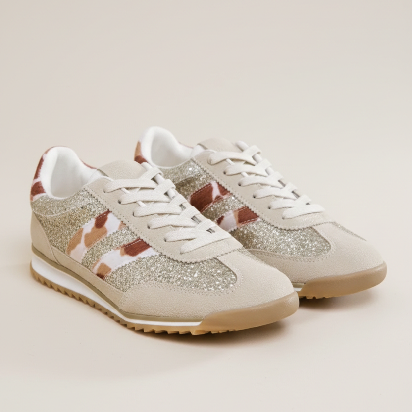 Baskets basses pailleté