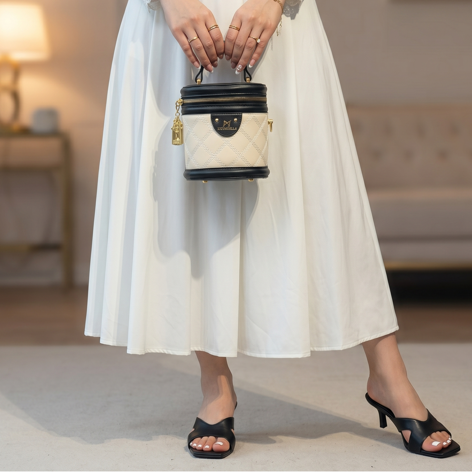 Le Duo Sac Cylindre & Demi-Talons