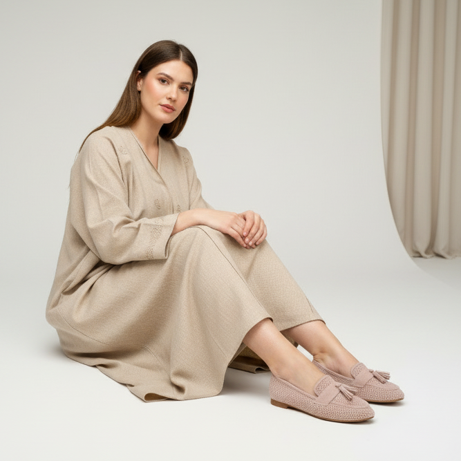 Mocassin plat classique en suédine