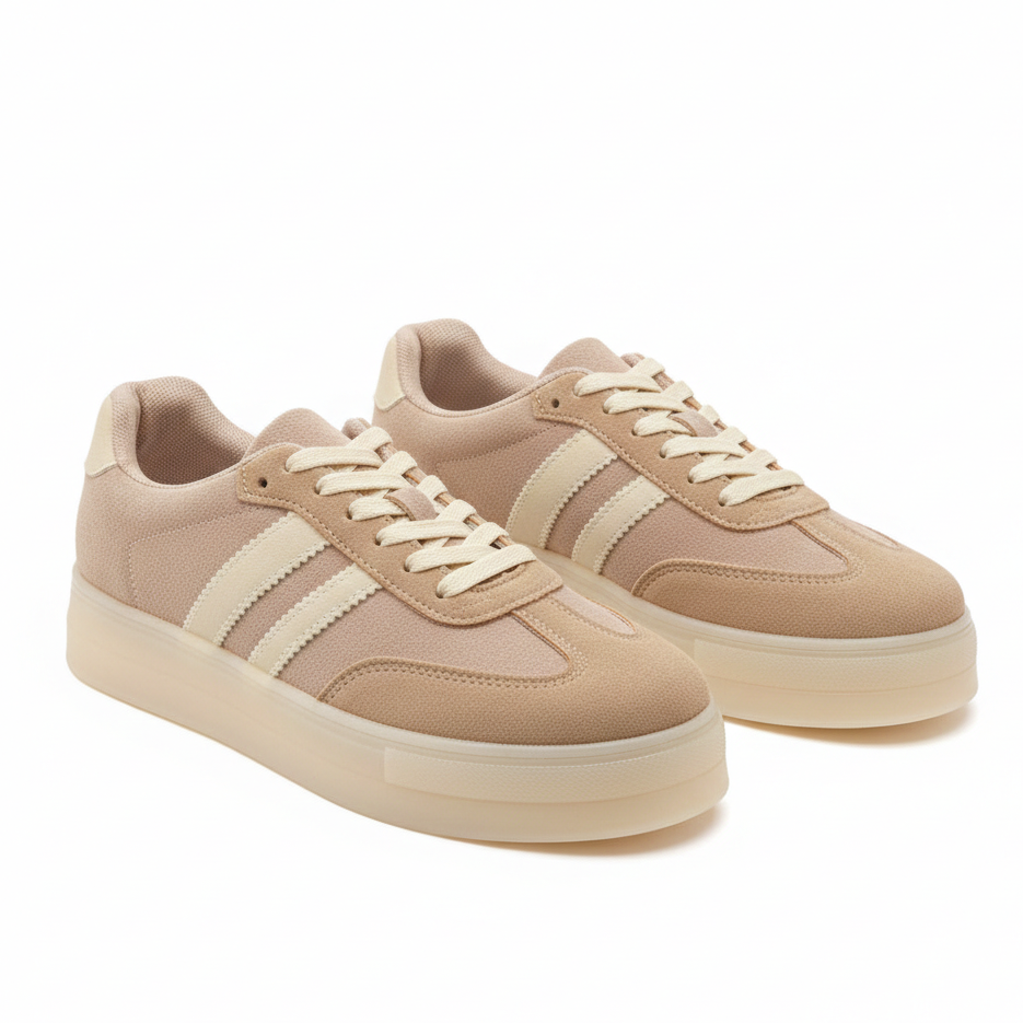 Baskets Plateformes Style Rétro