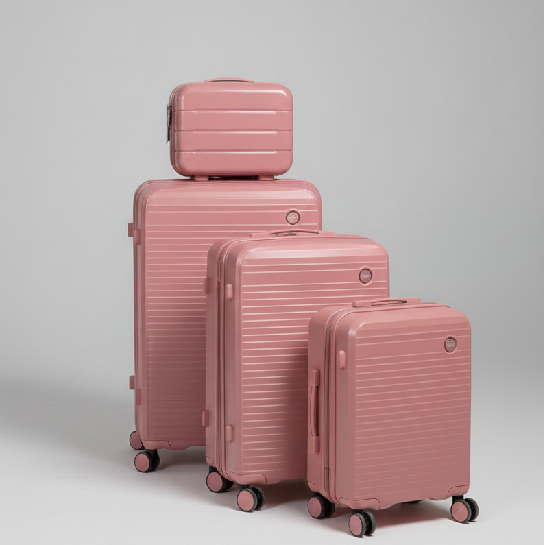 Valises Avec Détail De Cadenas Et Mécanisme De Traction