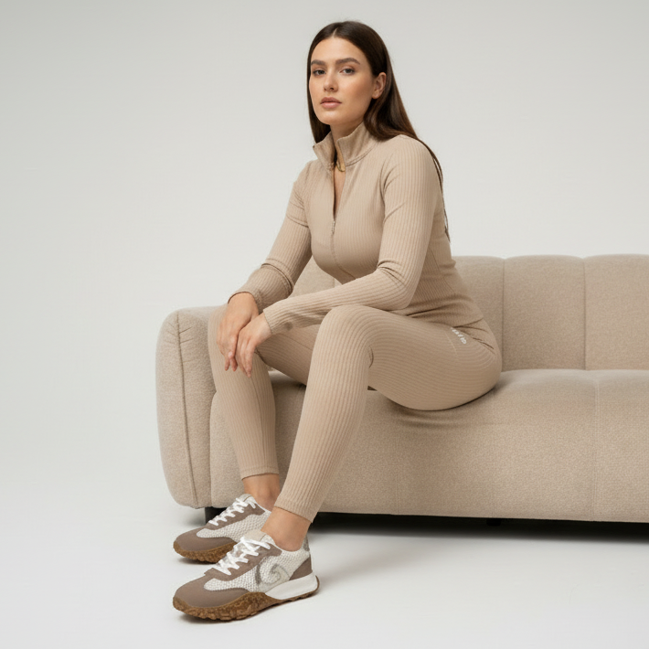 Baskets  à empiècements irisés