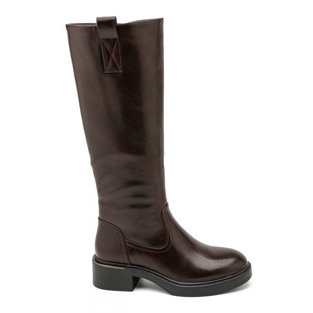 bottes cavalières classiques avec détail doré