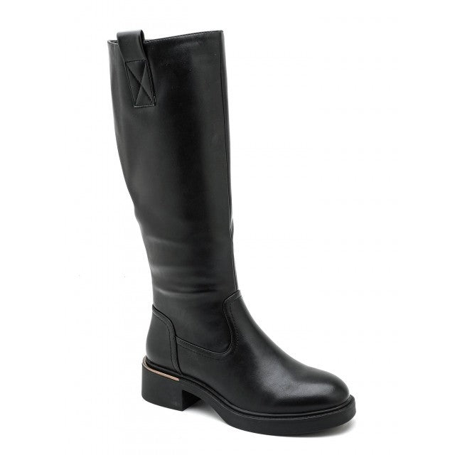 bottes cavalières classiques avec détail doré