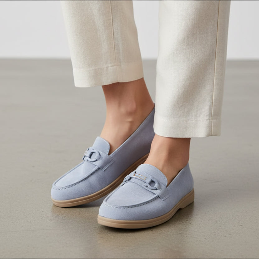 Mocassins à boucle décorative