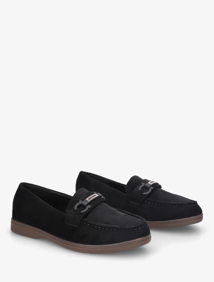 Mocassins à boucle décorative