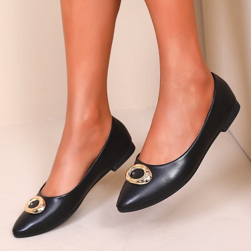 Ballerines pour femmes avec boucles