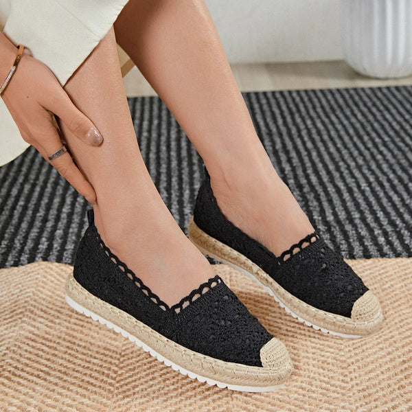 Espadrilles en dentelle