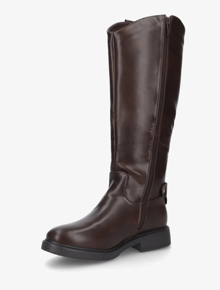 Bottes style cavalière en simili