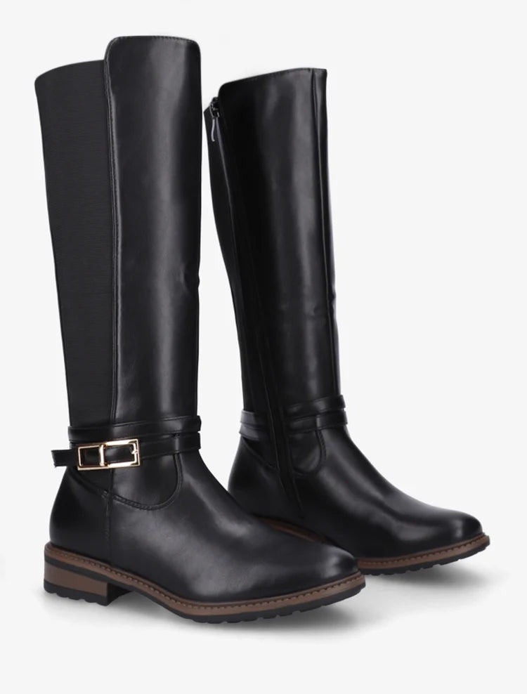 Bottes talon bloc élastiquées