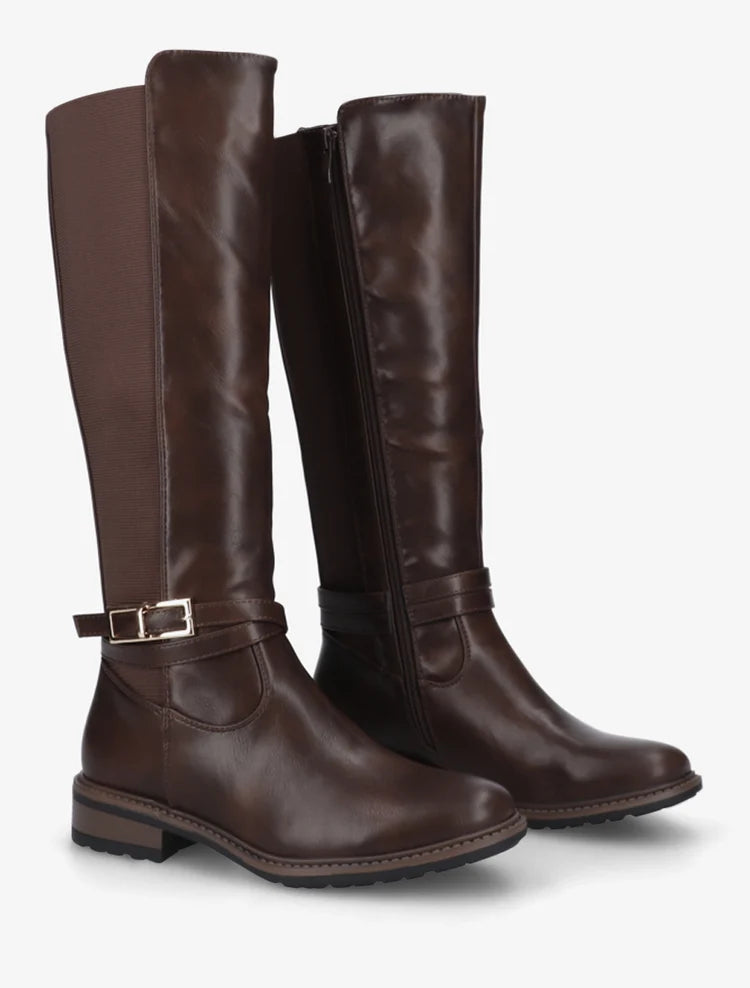 Bottes talon bloc élastiquées