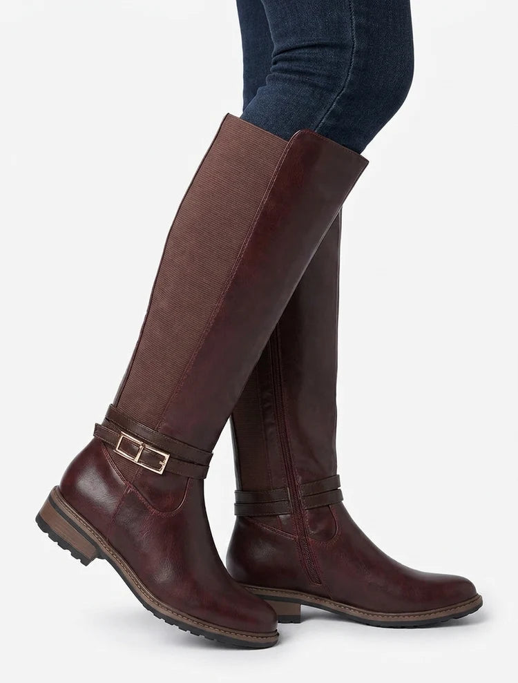 Bottes talon bloc élastiquées