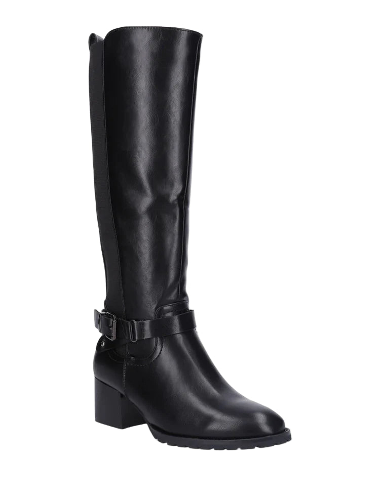 Bottes élastiquées en simili