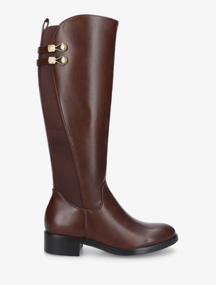 Bottes élastiquées style cavalière