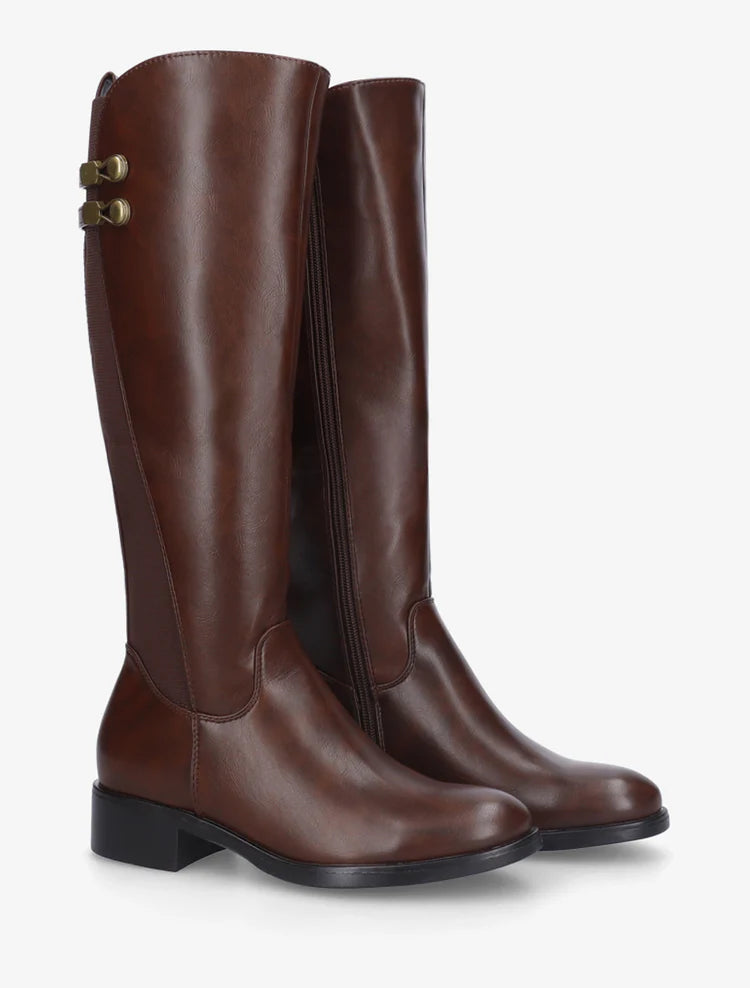 Bottes élastiquées style cavalière