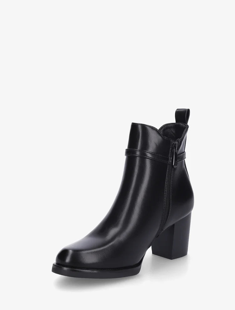 Demi bottes en simili à cheville élastiquée