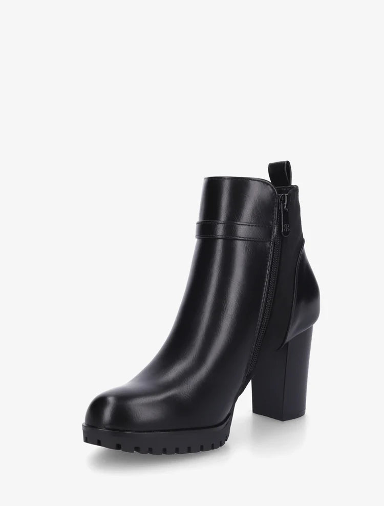 Demi bottes bi-matière à boucle strassée