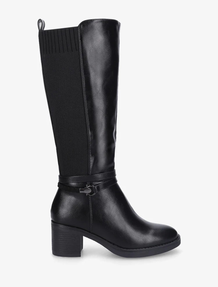 Bottes en simili à sangle tressée