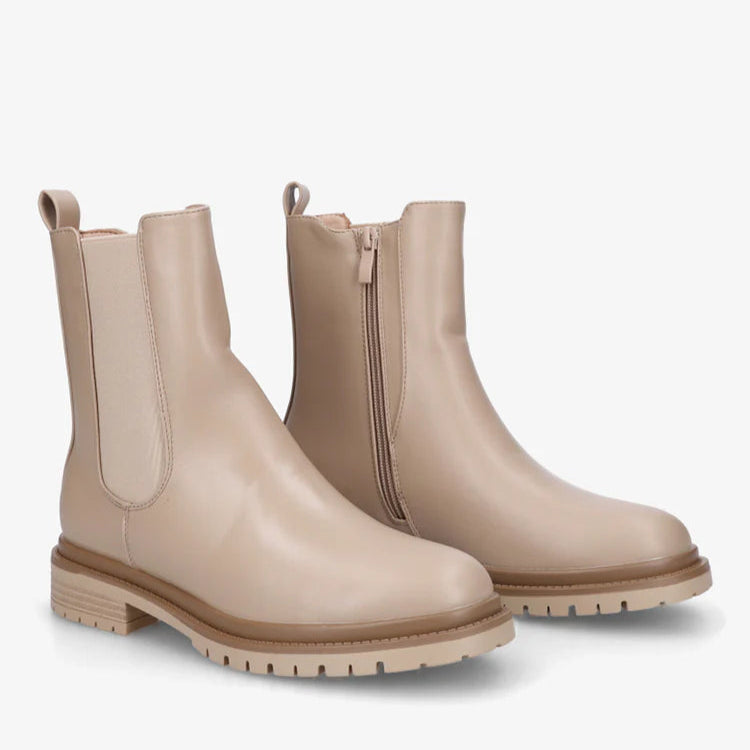 Bottines élastiquées à semelle crantée