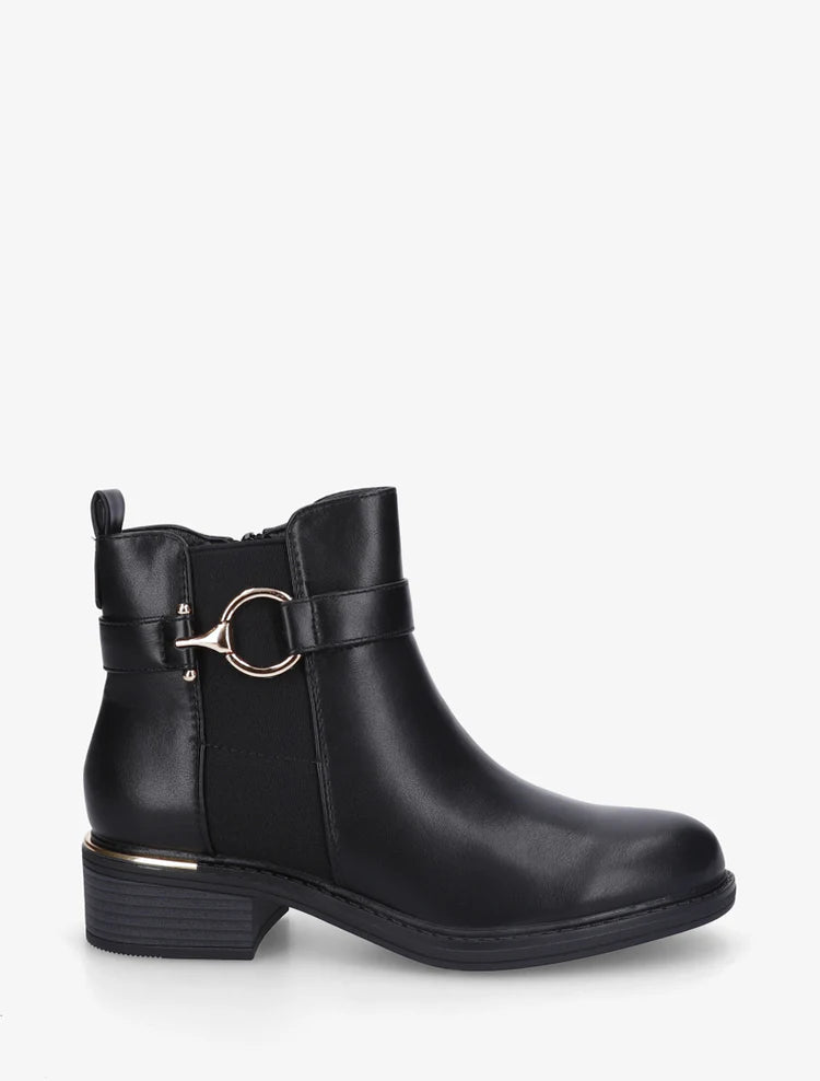 Bottines élastiques à boucle ronde