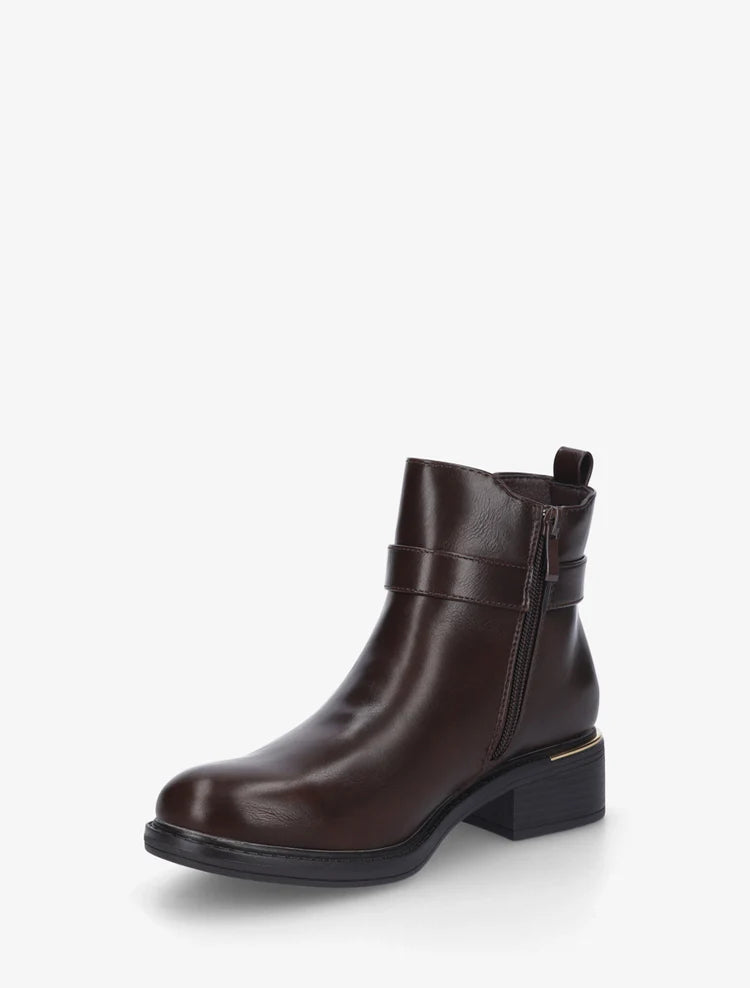 Bottines élastiques à boucle ronde
