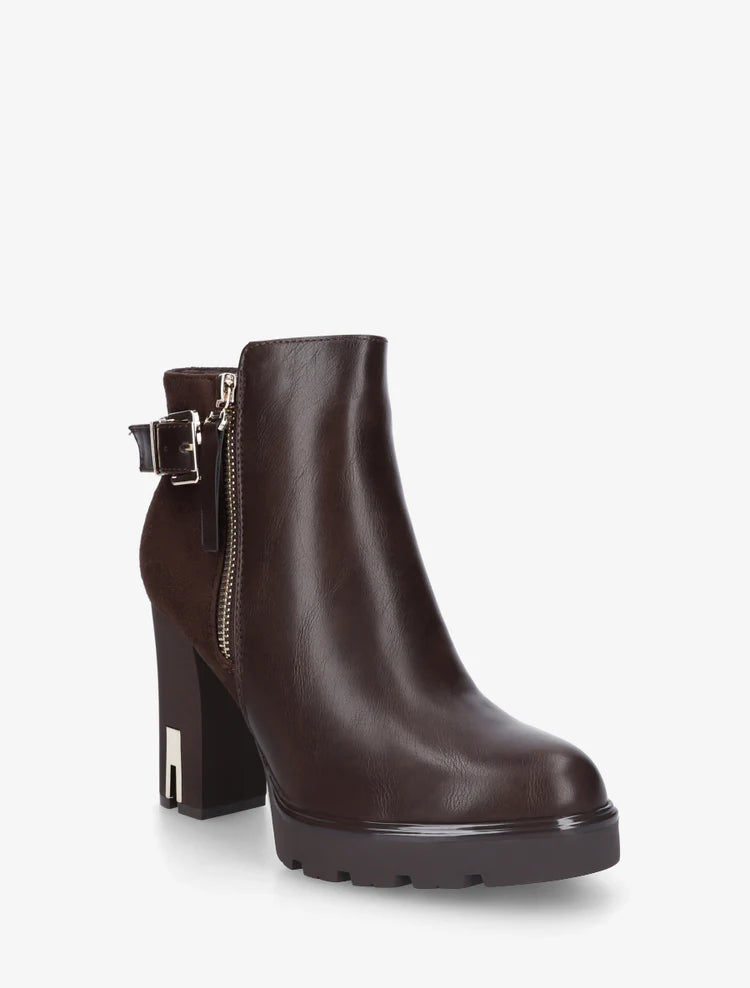 Bottines en simili à talon haut