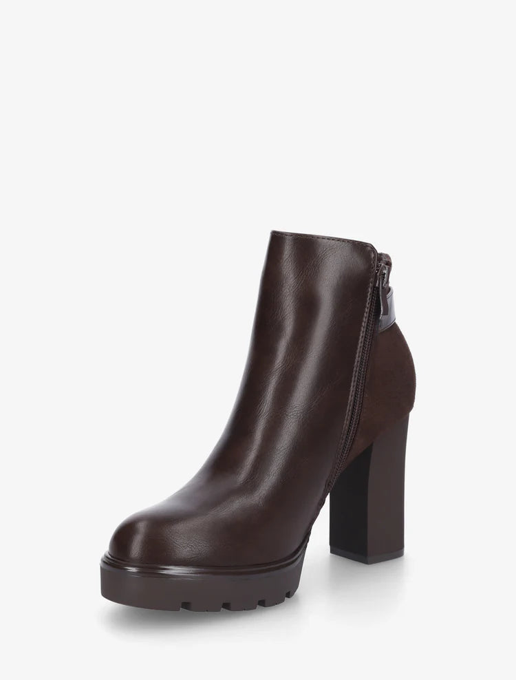 Bottines en simili à talon haut