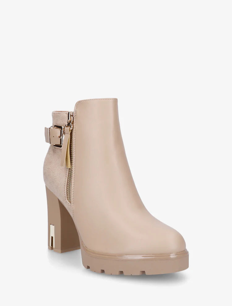 Bottines en simili à talon haut