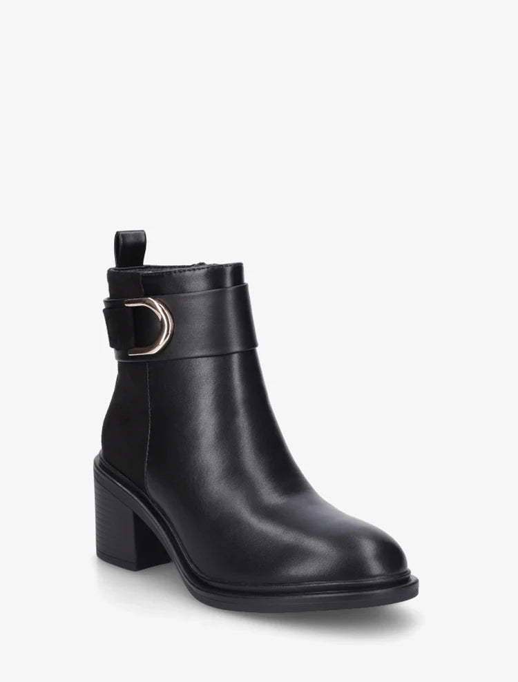 Bottines bi-matière à talon