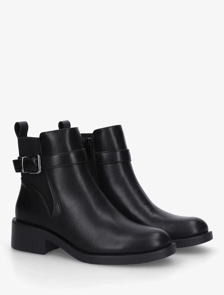 Bottines plates en simili