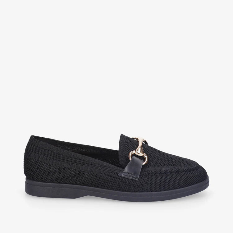 Mocassins en mesh à boucle décorative