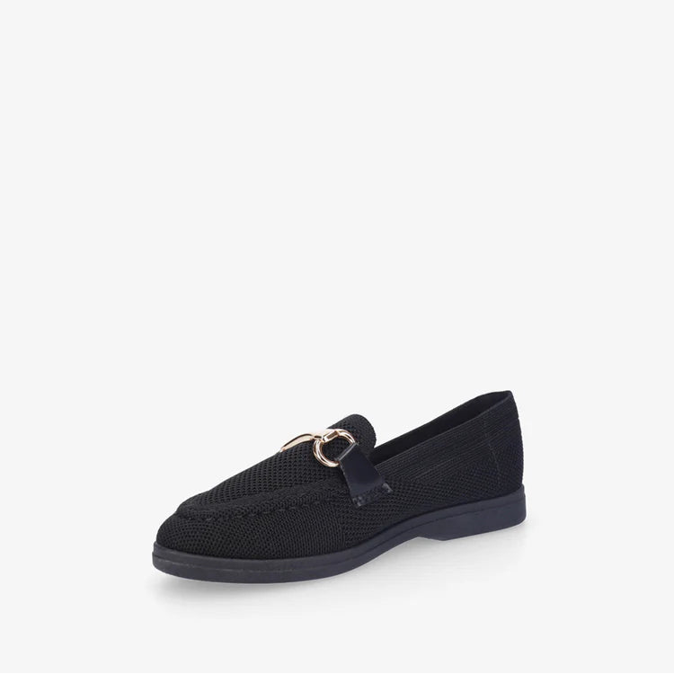 Mocassins en mesh à boucle décorative