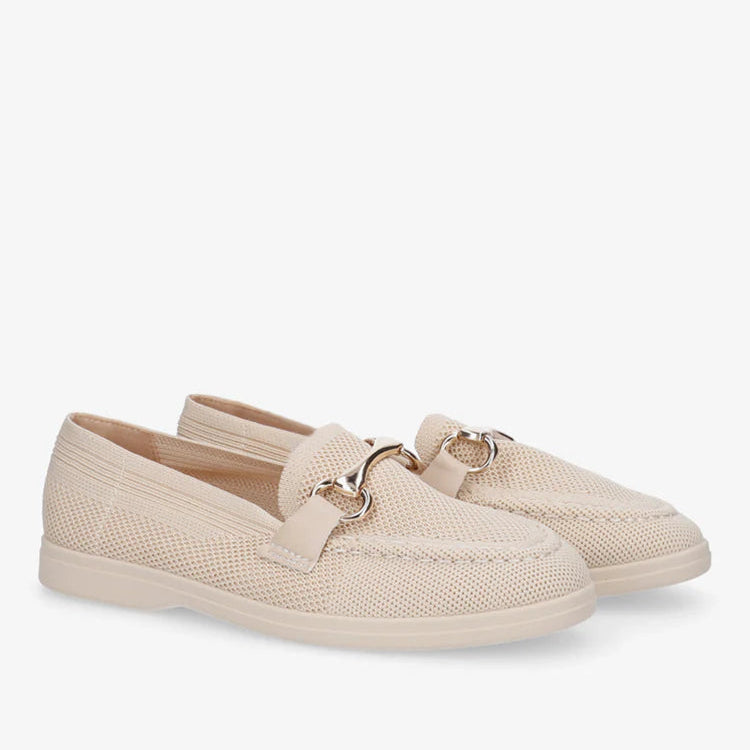 Mocassins en mesh à boucle décorative