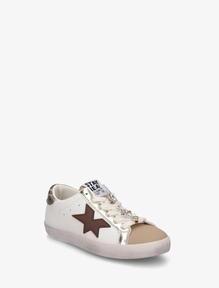 Baskets lacets ruban strassés