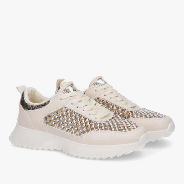 Baskets ajourées à strass