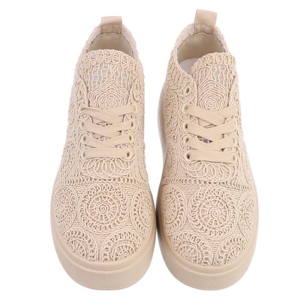 Baskets à plateforme en dentelle