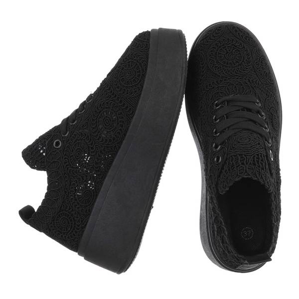 Baskets à plateforme en dentelle