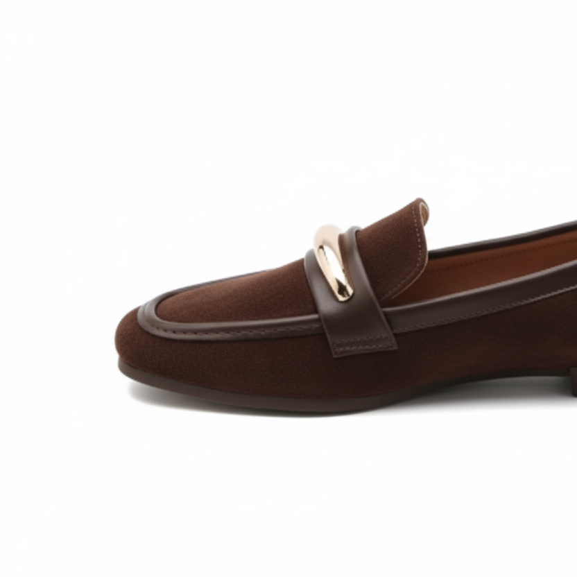 Mocassin en suède synthétique