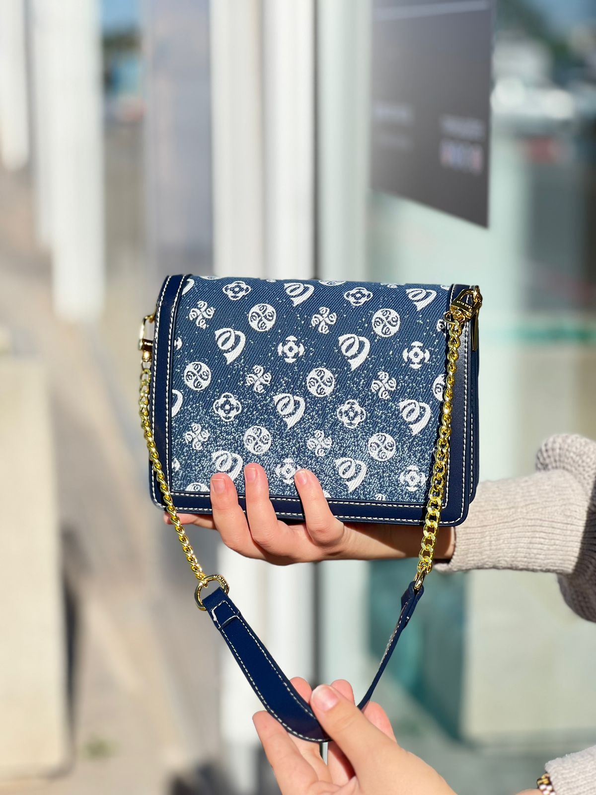 Sac à bandoulière populaire bleu pour femmes