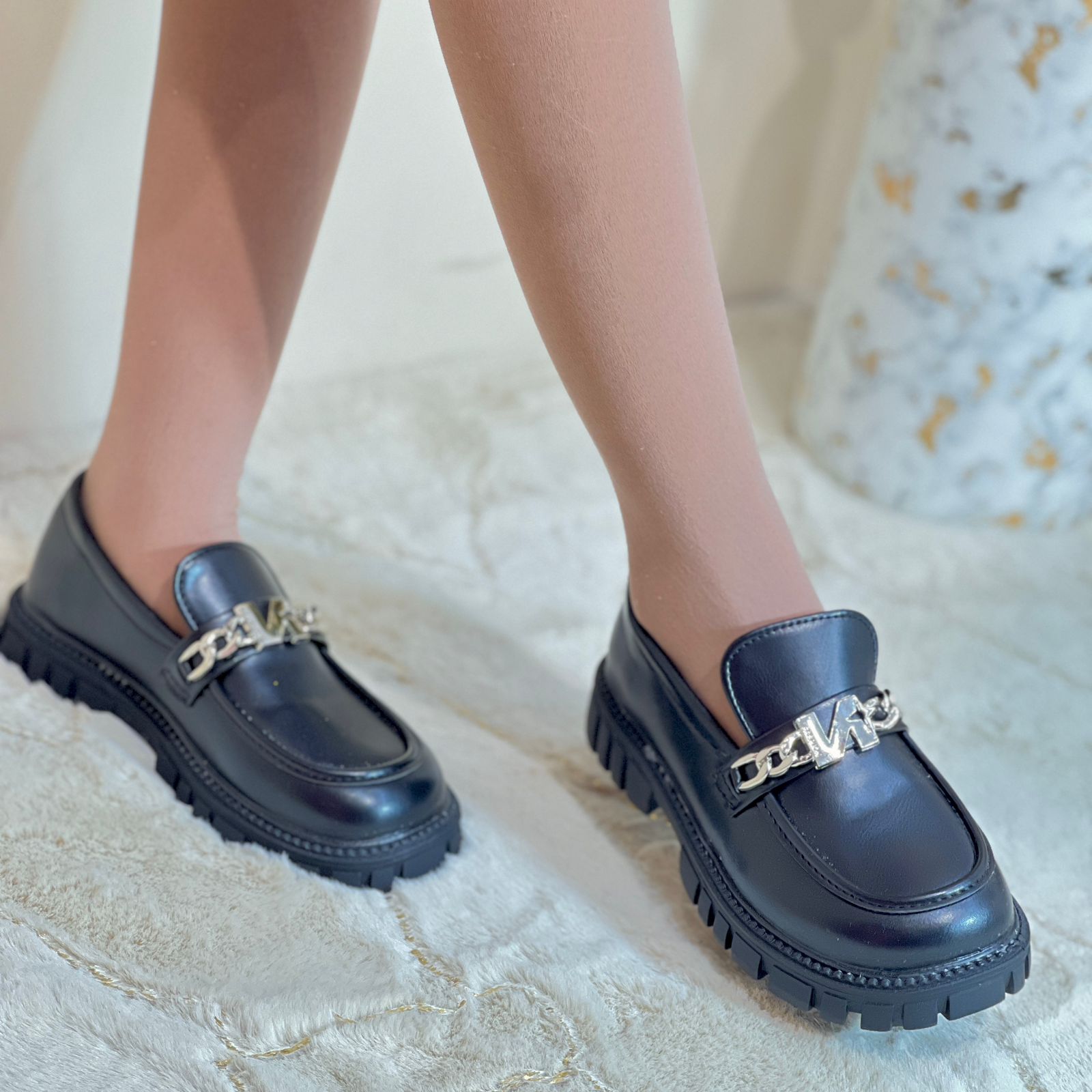 Nouvelles Mocassins Décontractés À Semelle Épaisse Pour Fille