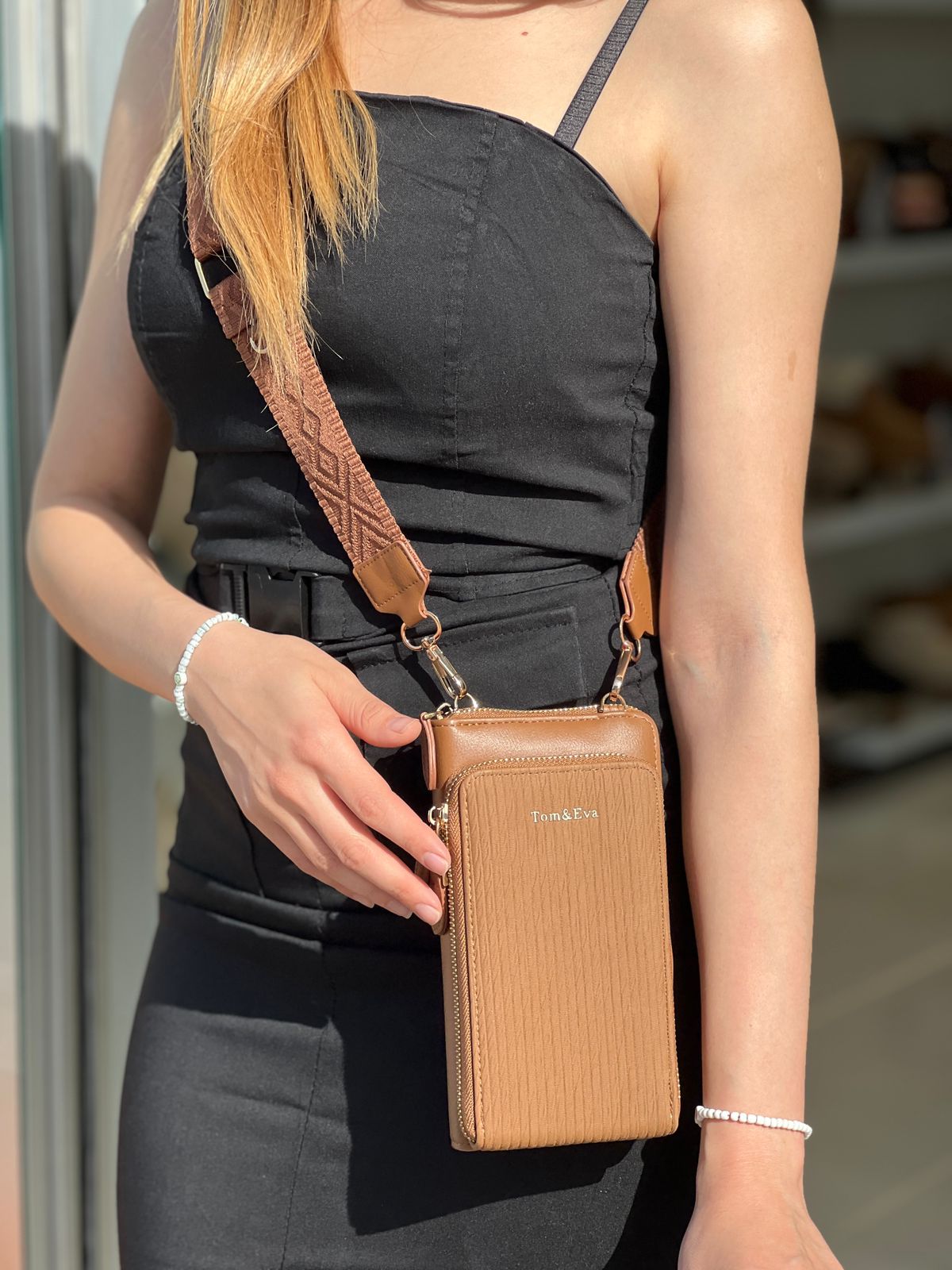 Pochette Téléphone Bi-matière Avec Porte Monnaie RÉASSORT