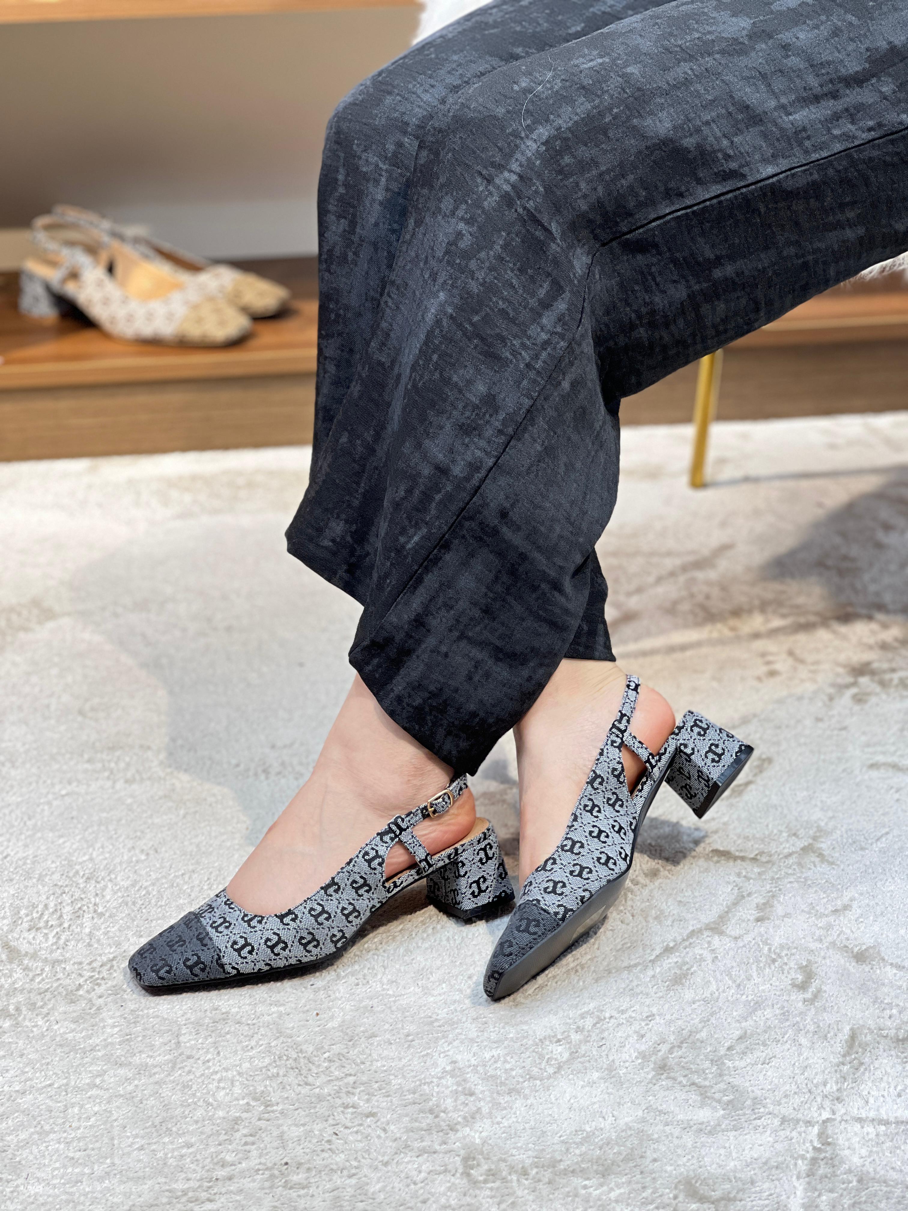 Escarpin à Talons Bloc Élégants