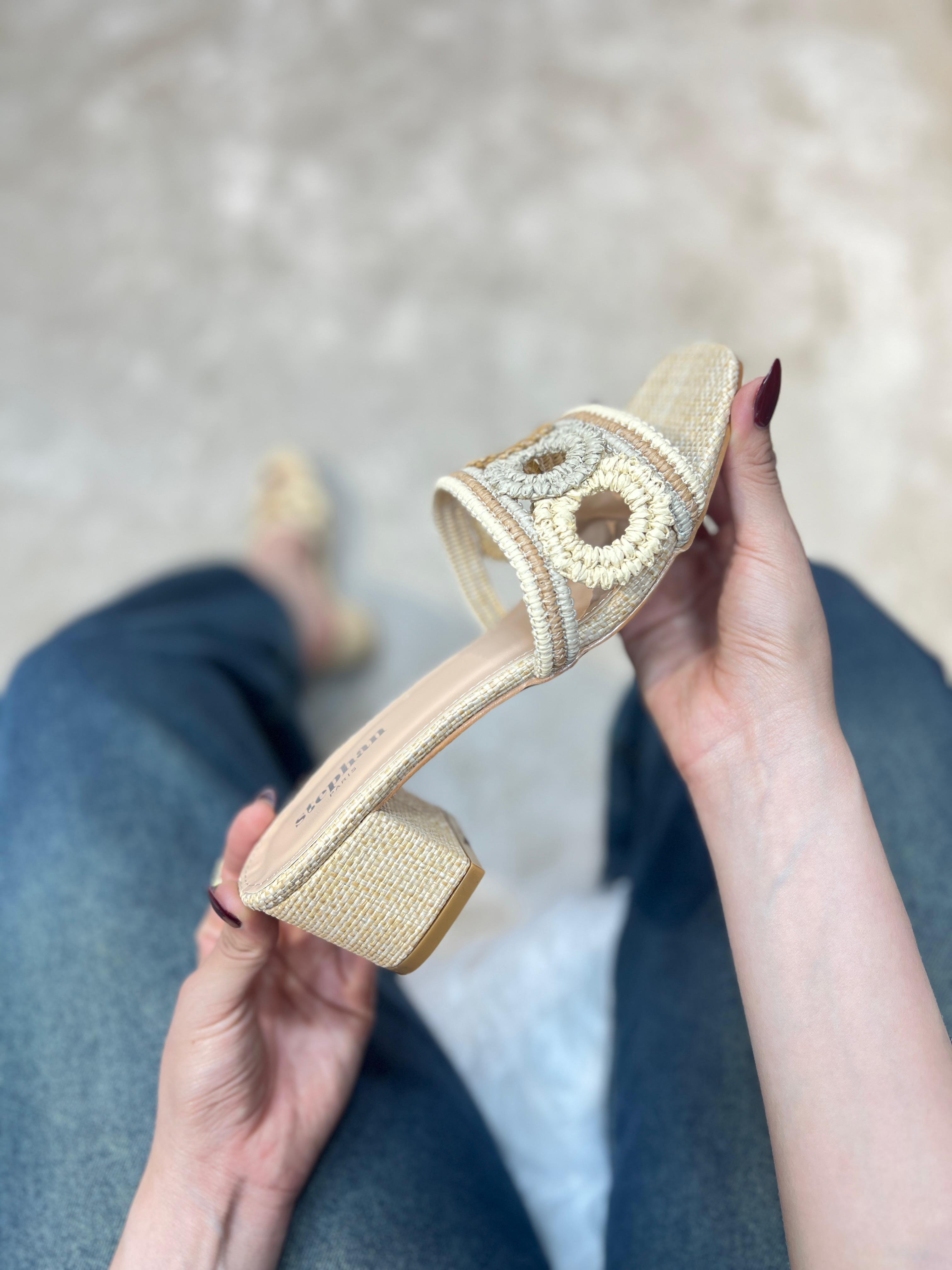 Sandale femme talon carré