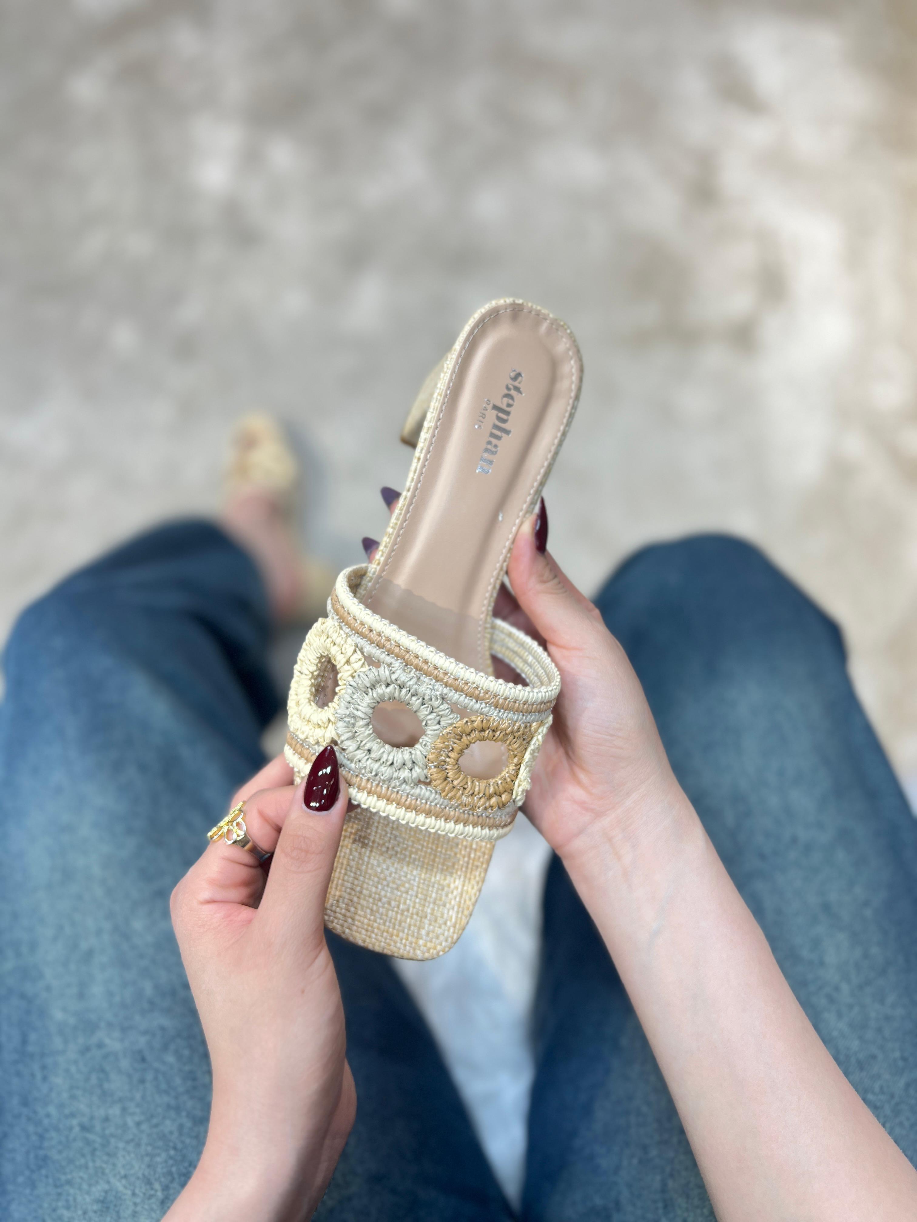 Sandale femme talon carré