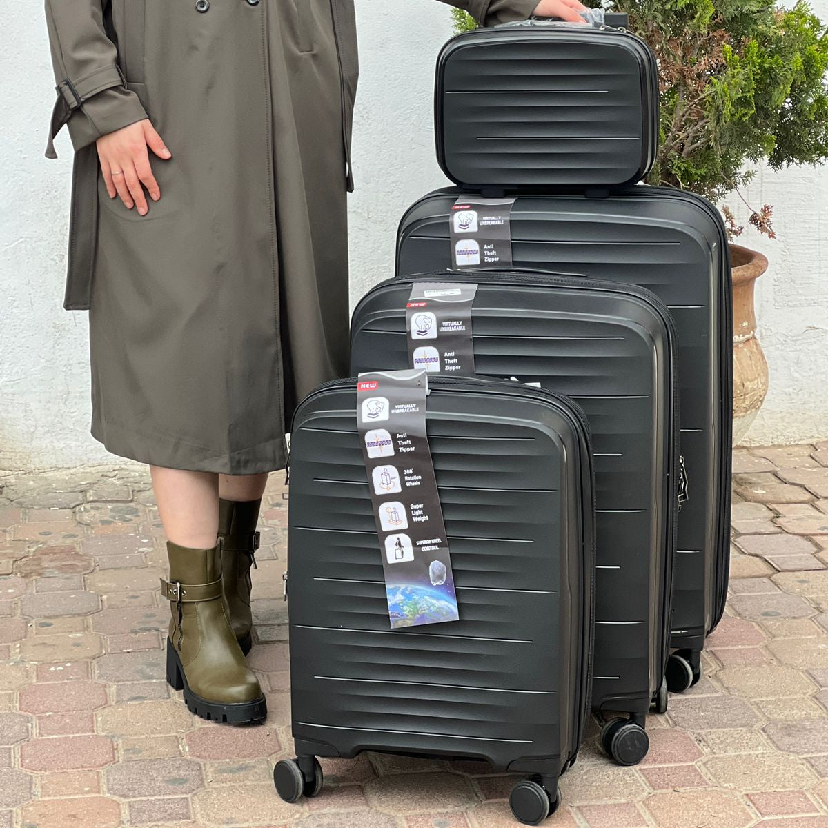 Ensemble de valises rigides Geographical